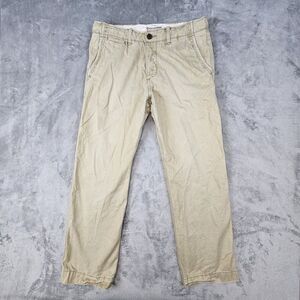 Abercrombie Fitch 90's Y2K Chino Pants 35x29*‎ Button Fly Drawstring Distressed